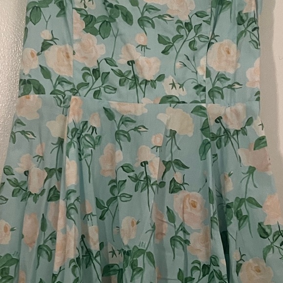 Hill House Floral Blue and Green Dress - Picture 5 of 7